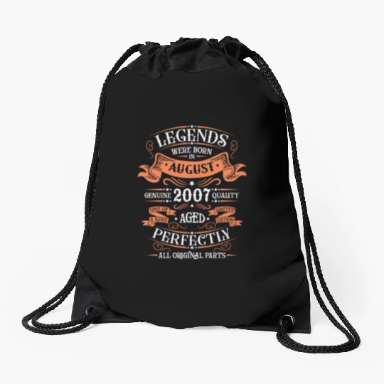 August 2007 anniversary 2007 legends August Drawstring Bags