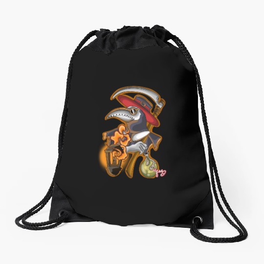 plague doctor Drawstring Bags