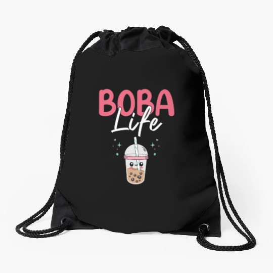 Boba Life Bubble Tea Lover Boba Tea Drinker Korean Drawstring Bags