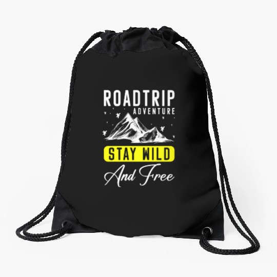 Road Trip Trip Traveller Freedom Drawstring Bags