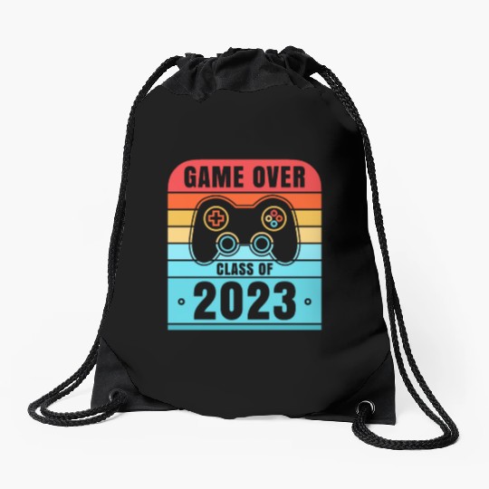 Game Over Class Of 2023 Drawstring Bags Students Funny 2023