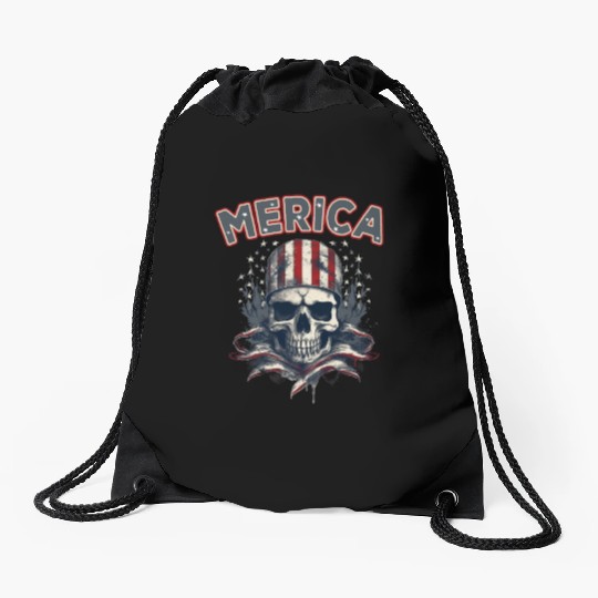 USA Independence Day 4th of July Labor Day Drawstring Bags