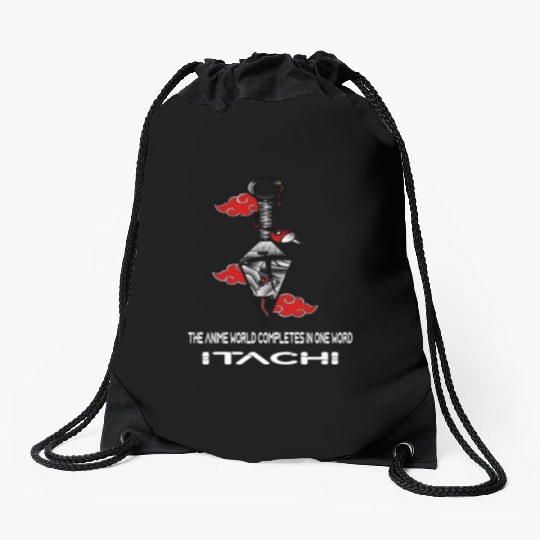 The anime world completes in one word Itachi Drawstring Bags