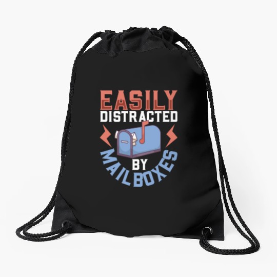 Postal Worker Mail Lady Mail Carrier Postal Drawstring Bags