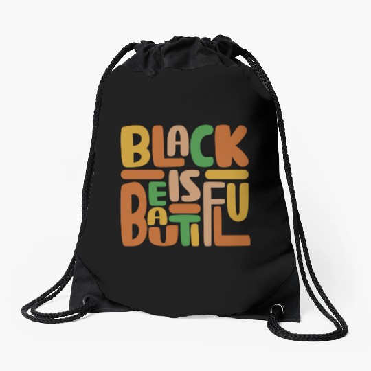 Black Is Beautiful Drawstring Bags