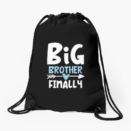 Big Brother Finally Brother To Be Drawstring Bags