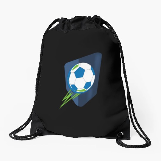 I LOVE football THIS GAME football Drawstring Bags