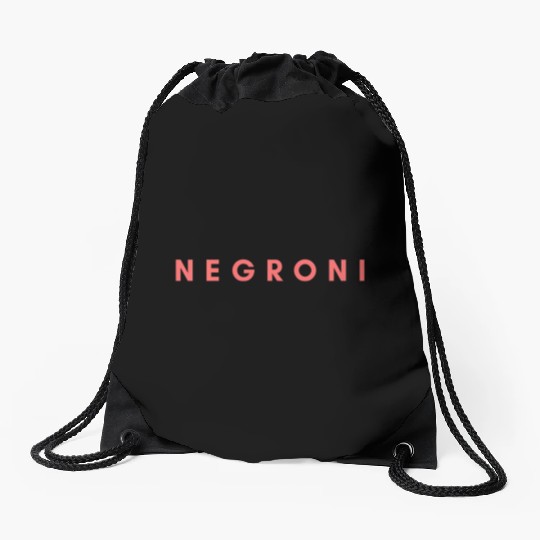 Negroni Cocktail Bartender Drink Stylish Party Ape Drawstring Bags