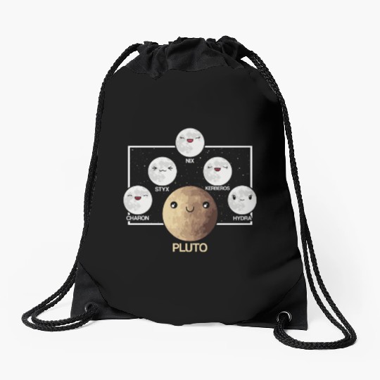Pluto Moons Planet Space Lover Solar System Drawstring Bags