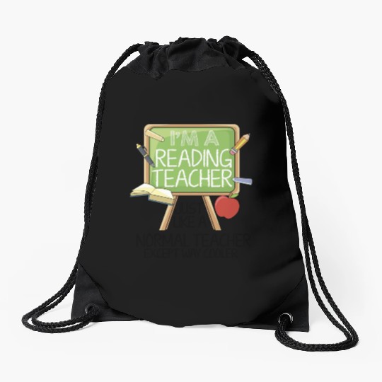 Reading Teacher Drawstring Bags