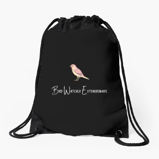 Bird Watcher Drawstring Bags