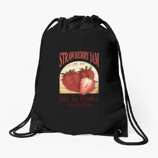 Bill and Frank Strawberry Jam The last of us Drawstring Bags