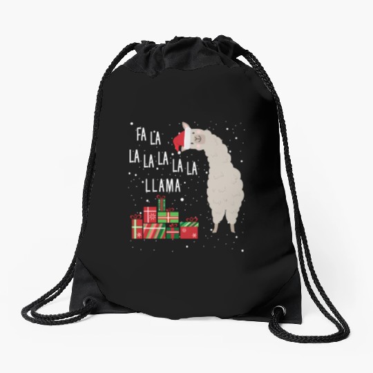Fa La La Llama Drawstring Bags