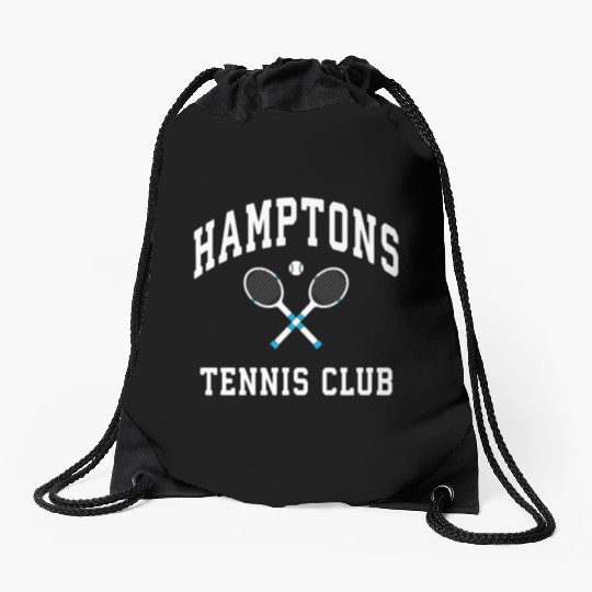 Hamptons Tennis Club Preppy New York Montauk Varsi Drawstring Bags