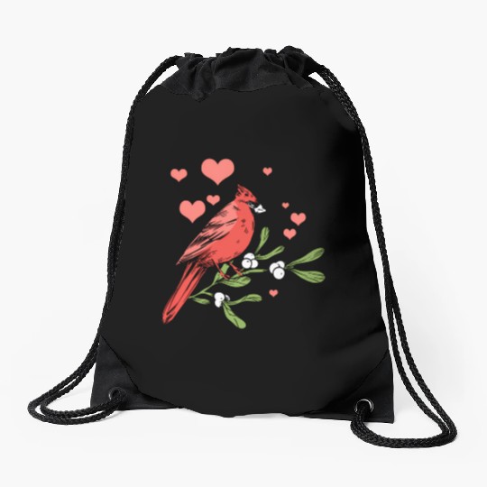 Bird Bird Watching Bird Watcher Birder Heart Cardi Drawstring Bags