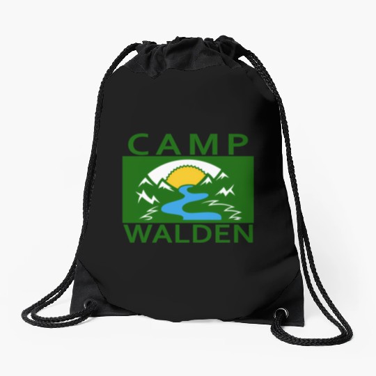 Camp Walden An Adventure A Summer Camp Drawstring Bags