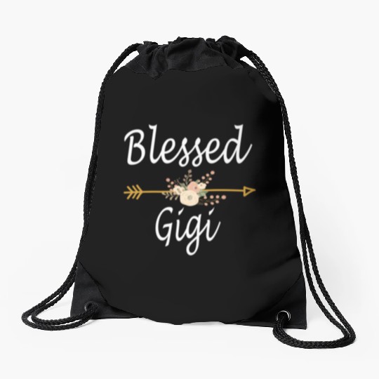 Blessed Gigi Mothers Day Drawstring Bags