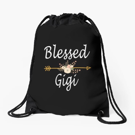 Blessed Gigi Mothers Day Drawstring Bags