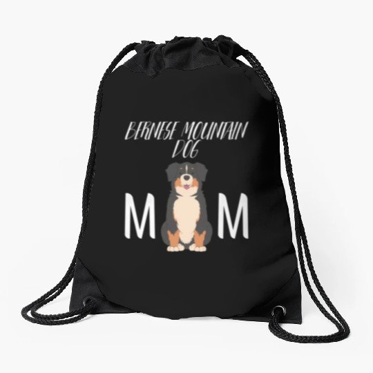 Bernese Mountain Dog Mum Mama Bernese Mountain Dog Drawstring Bags