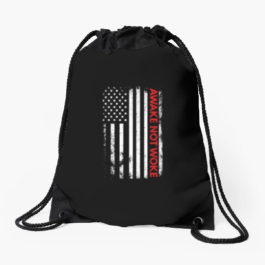 Free ech Anti Censorship Conservative Awake Not Wo Drawstring Bags