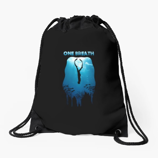Freediving One Breath Diving Apnea Ocean Free Dive Drawstring Bags