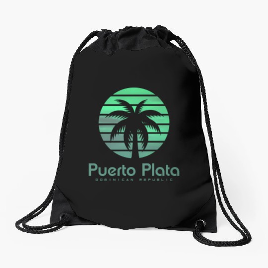 Puerto Plata Dominican Republic Drawstring Bags