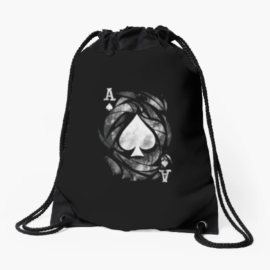 Ace Of Spades Drawstring Bags