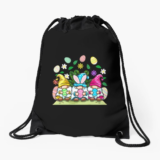 Happy Easter Gnomes Egg Hunting For Drawstring Bags