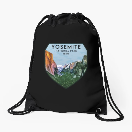 yosemite national park Drawstring Bags