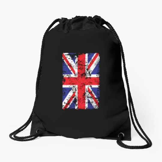Union Jack British Flag Great Britain Novelty Drawstring Bags