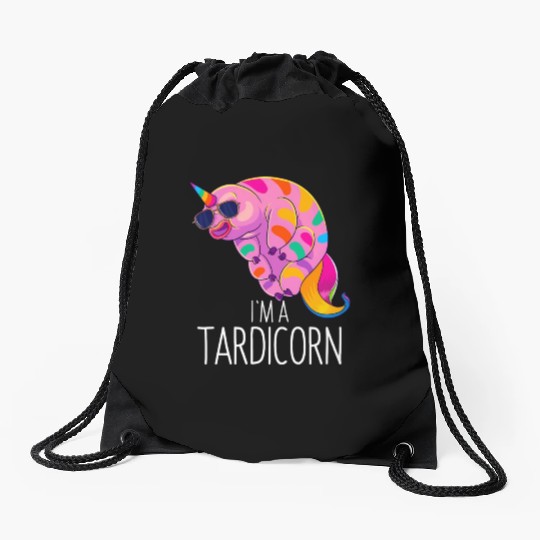 Water Bear Unicorn Tardigrade Science Microbiology Drawstring Bags