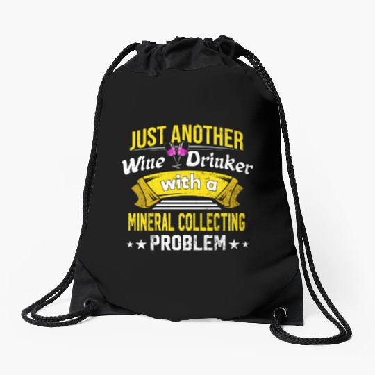 Wine Drinker with Mineral Collecting Problem Wine Drawstring Bags