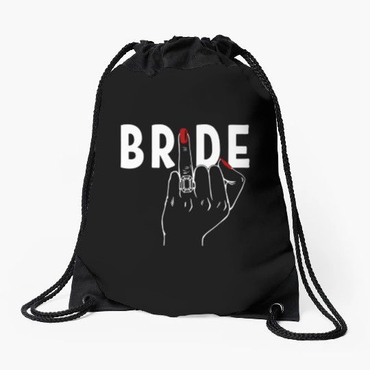 Honeymoon Bachelorette Party Finger Ring Fiancè Drawstring Bags
