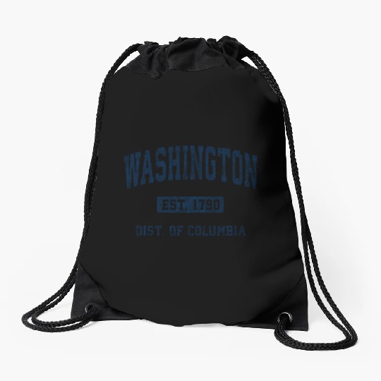 Washington Dc Athletic Sports Drawstring Bags