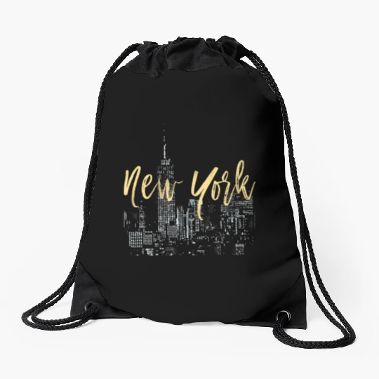 New York City Drawstring Bags