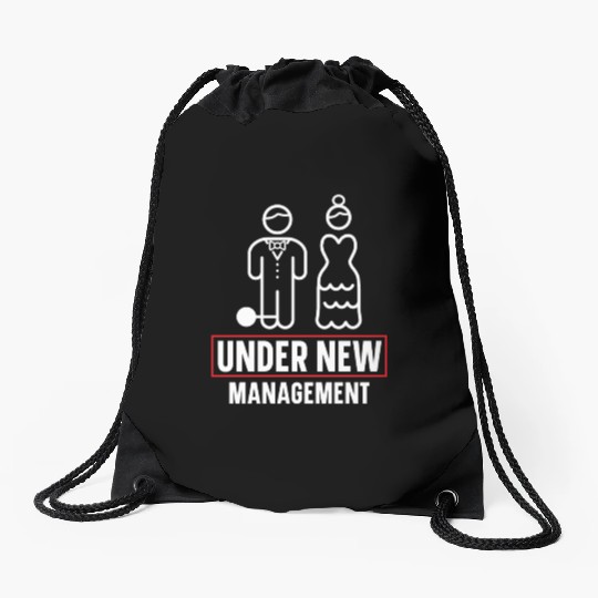 Bride And Groom Wedding Day Marriage Just Married Drawstring Bags