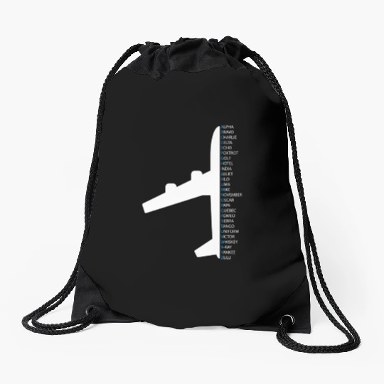 Nato Alphabet For A Air Traffic Controller Drawstring Bags