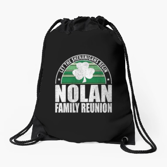 Nolan Family Reunion Irish Drawstring Bags