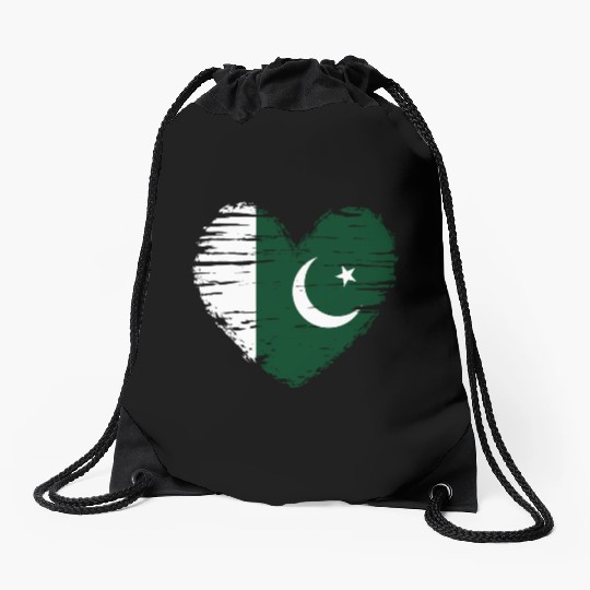 Pakistan Flag Pakistan Sport Flag Pakistan Drawstring Bags