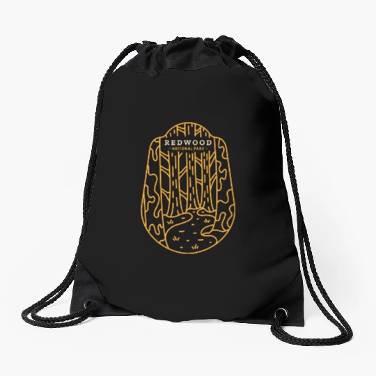 Redwood National Park Drawstring Bags
