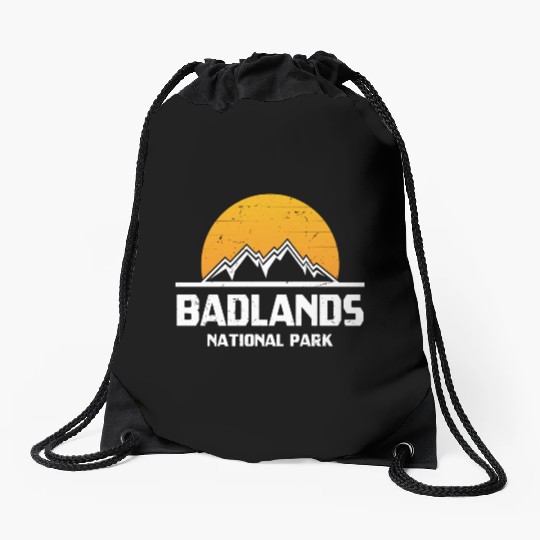 Badlands National Park Drawstring Bags