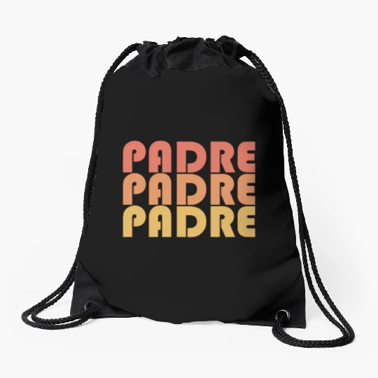 Padre Typography 1970S Drawstring Bags