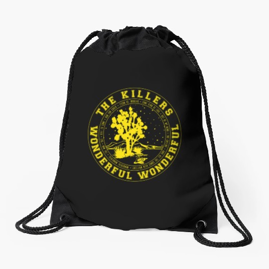 Official The ers Yellow Black Desert Drawstring Bags