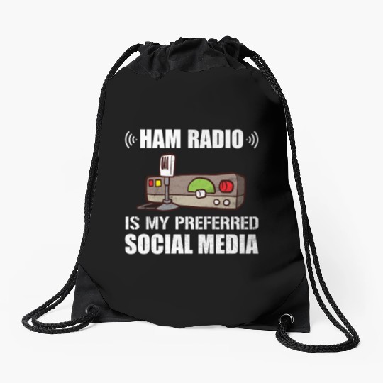 My Preferred Social Media Ham Radio Drawstring Bags
