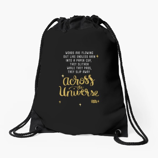 Lyrics By And Mccartney Across The Universe Drawstring Bags