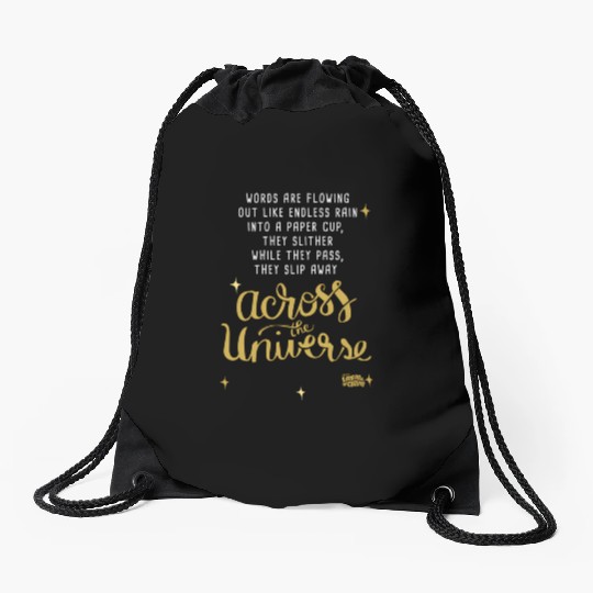 Lyrics By And Mccartney Across The Universe Drawstring Bags