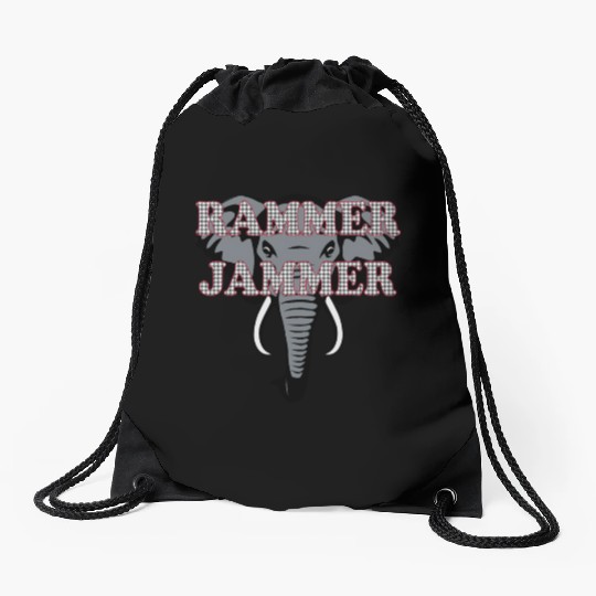 Albm Rammer Jammer Houndstooth Elephant Tide Drawstring Bags