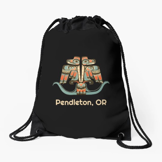 Pendleton Oregon Thunderbird Nw Native American Drawstring Bags
