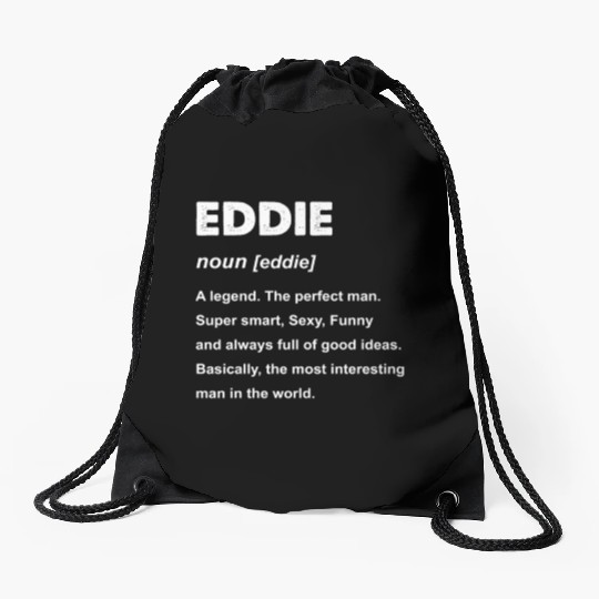 Eddie Name Drawstring Bags
