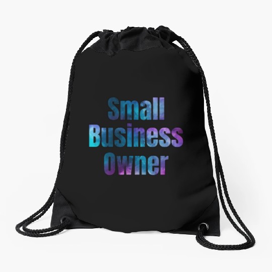 Small Business Owner watercolor Drawstring Bags